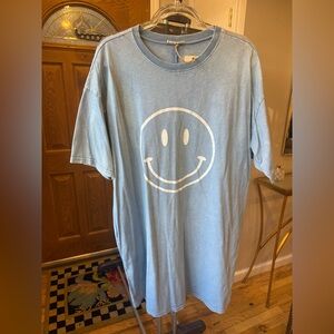 Blue Smiley Face T-Shirt